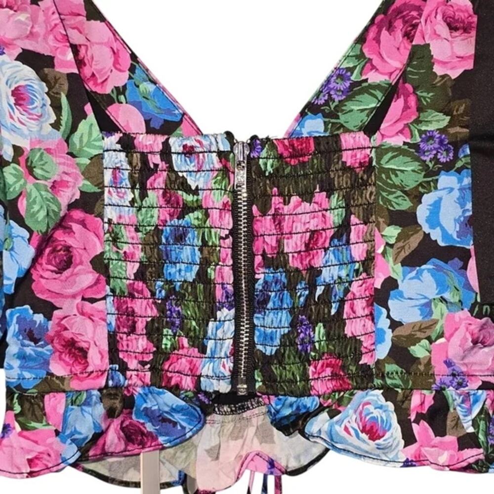 For Love & Lemons Maggie Floral Crop Top - Picture 4 of 6